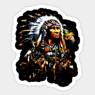 Native American Indian Chief Sticker